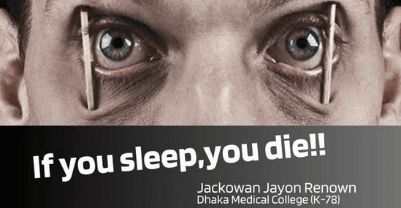 If you sleep, you die! In which disease?